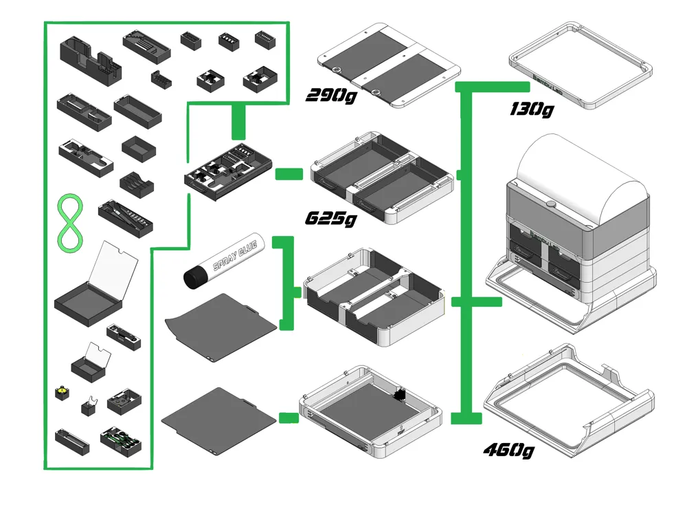 [BaBo duo] organizer mono drawer module 30 - Free 3D Print Model ...