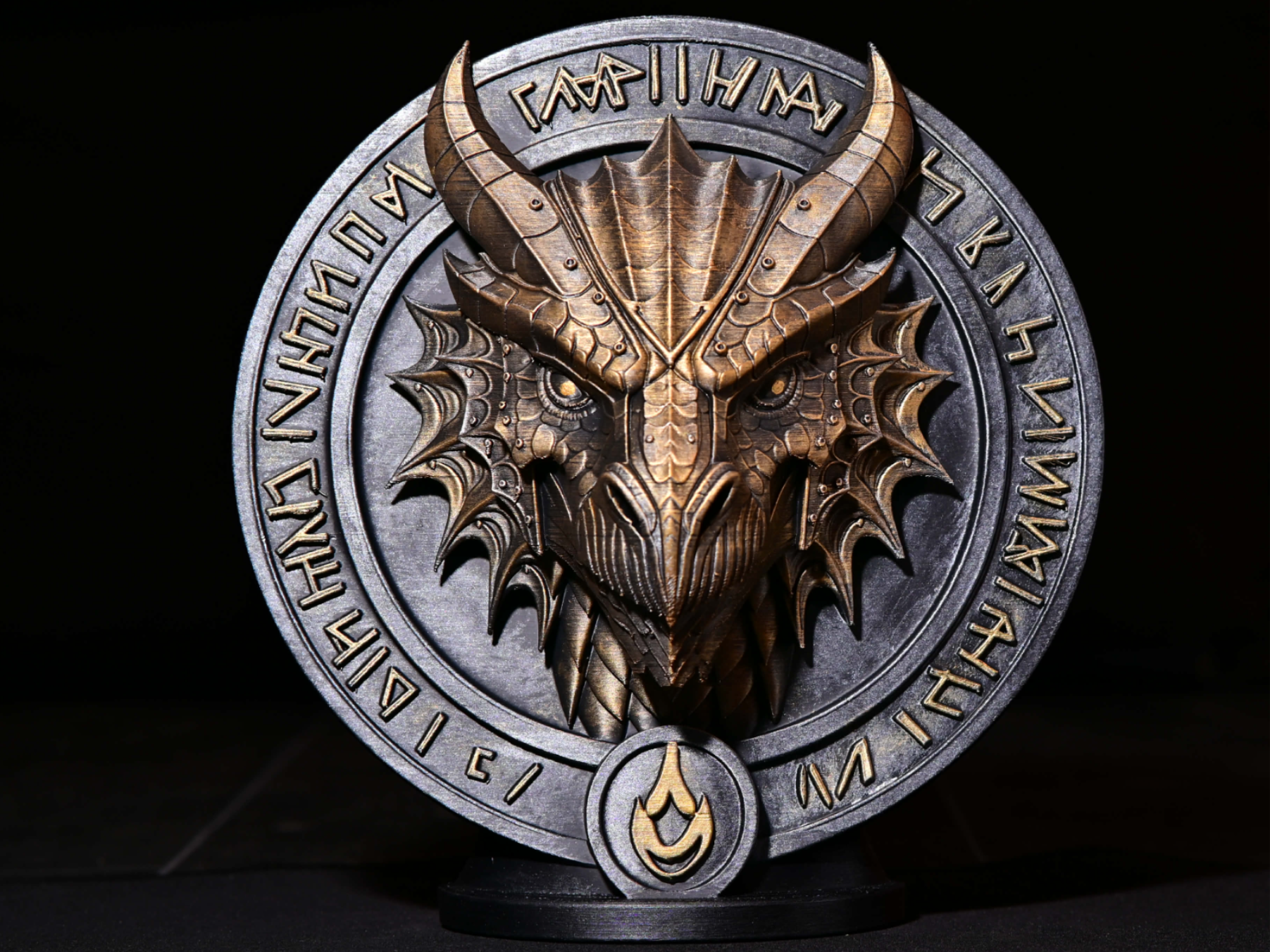 Valdor - Detailed Dragon Relief Bust