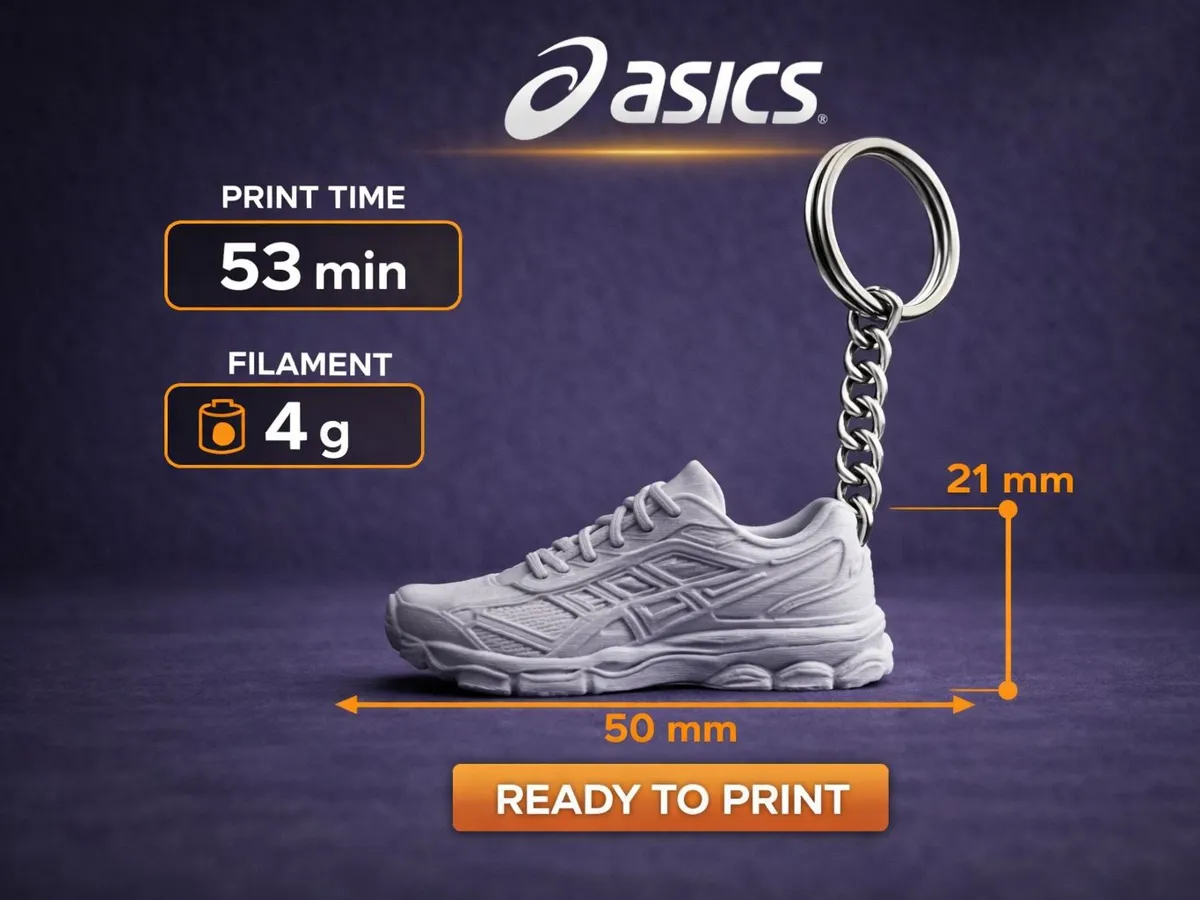 Keychain ASICS GEL-NYC - Free 3D Print Model - MakerWorld