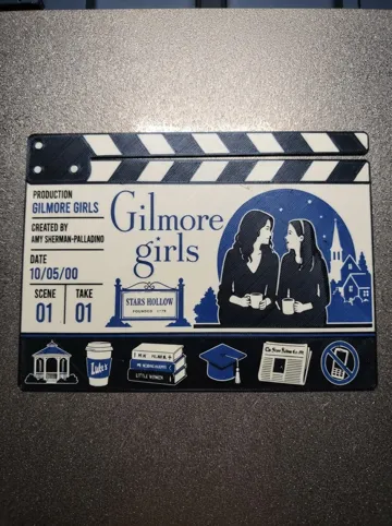 Modelo para impresión 3D: Gilmore Girls TV Clapboard — vista de referencia 5