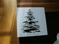 Pochoir arbre d'hiver — photo 2