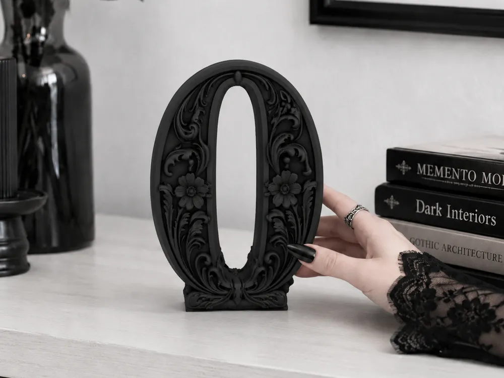 Estante o repisa: Goth Baroque Number 0 Decorative Home gothic Decor. Referencia del modelo original.