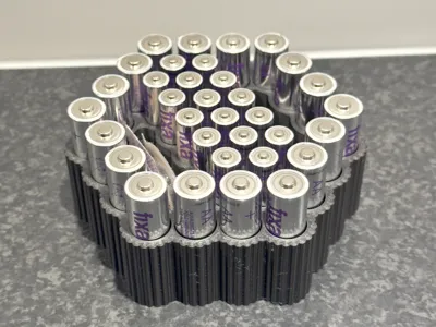 Hexagon Battery Box Organizer