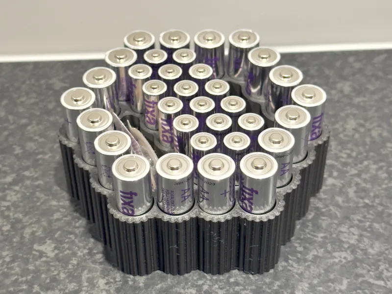 Hexagon Battery Box Organizer