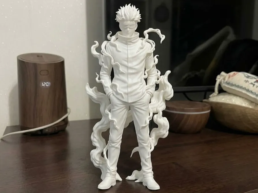 Soporte: Satoru Gojo Aura Farming - Jujutsu Kaisen. Referencia del modelo original.