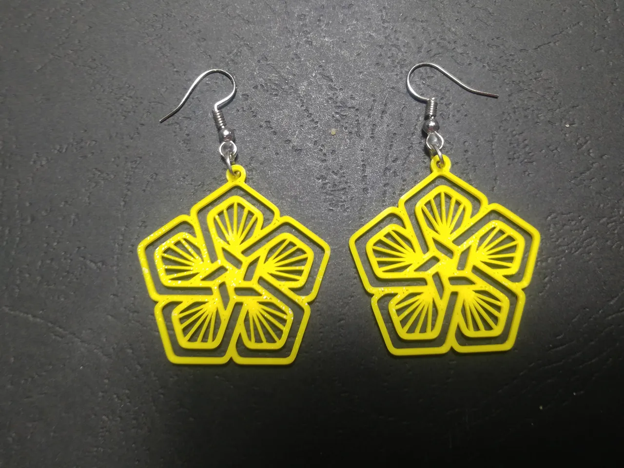 Crimson Starbind Earrings view 3
