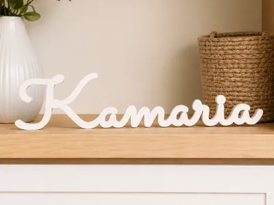 Kamaria Name Decor Stand – Modern Sign