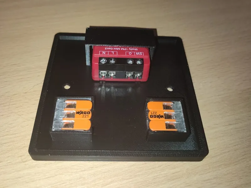 Shelly Mini Holder for UK 1-Gang Lightswitch