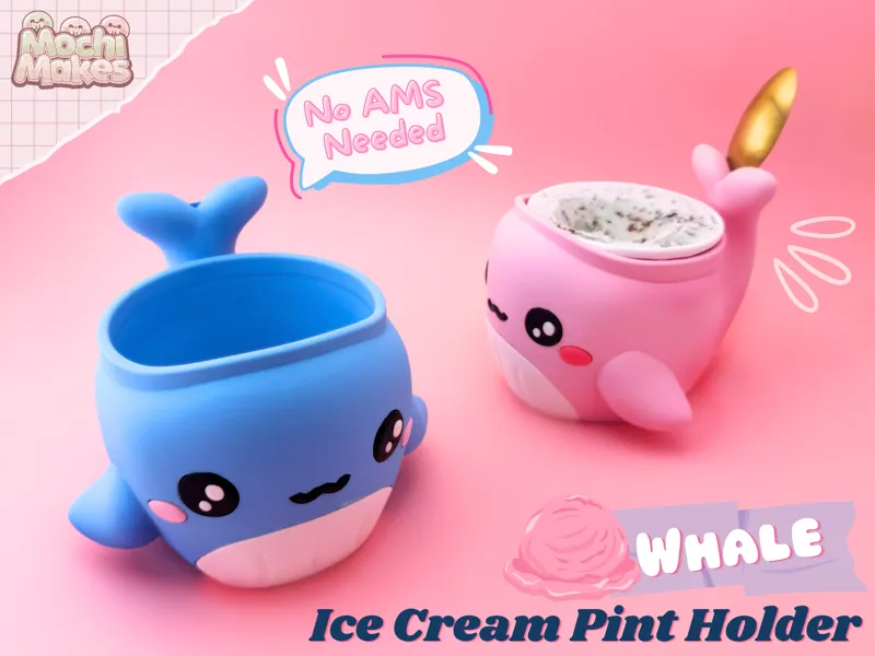 Whale Ice Cream Pint Coozie!