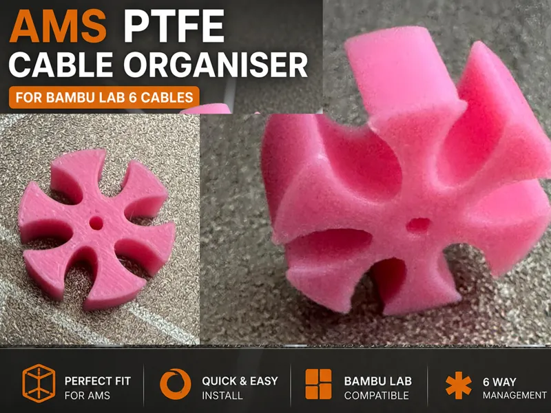 AMS PTFE Cable Organiser Management for Bambu Lab