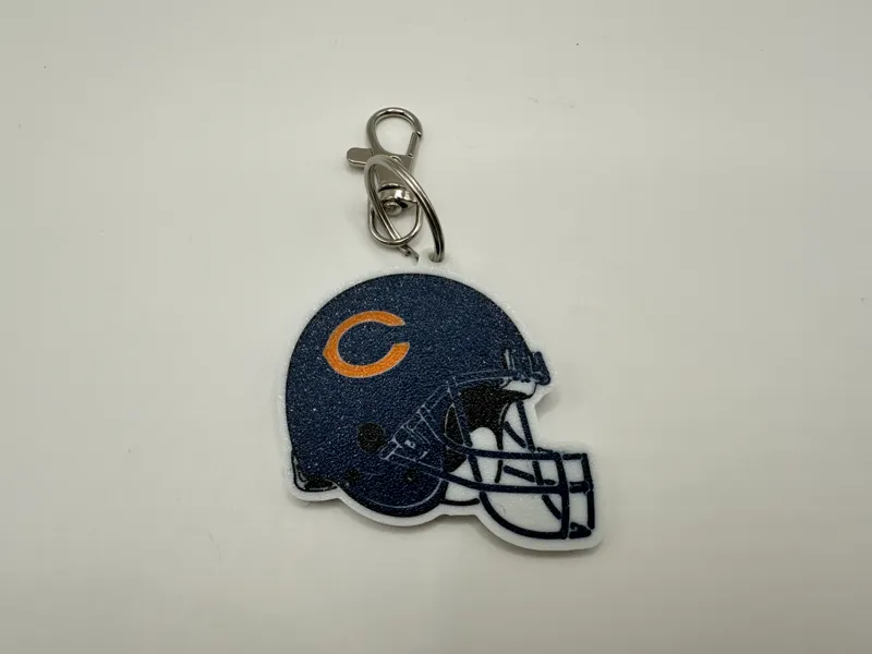 Chicago Bears Helmet Keychain