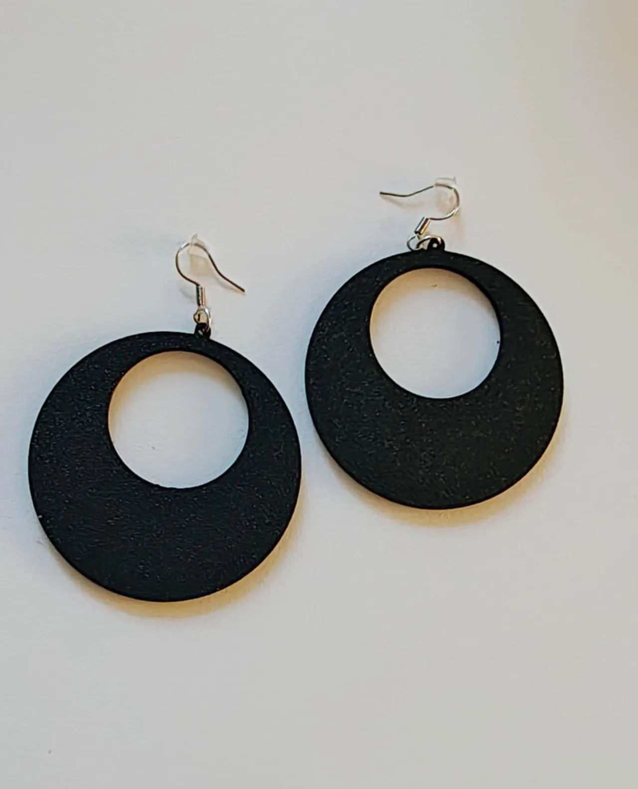 Large hole earrings view 2