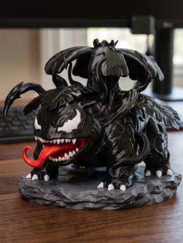 Letrero o emblema decorativo: Venomized Venusaur — vista de referencia 2