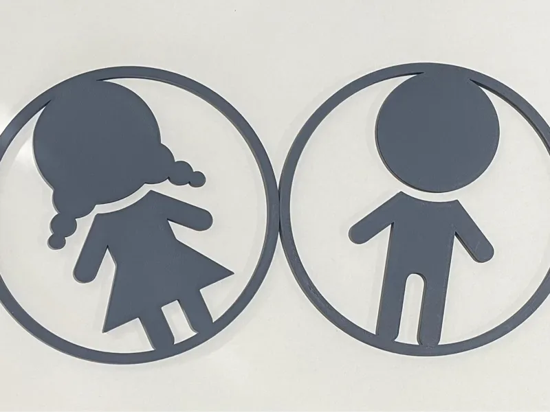 Cartello Spogliatoio/Bagni Boys&Girls