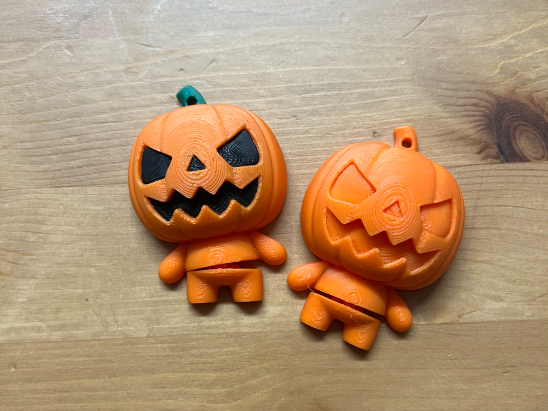Articulated Pumpkin Keyring 