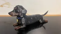 Dachshund Low poly AMS 250%
