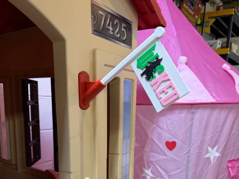 Wicked Themed Playhouse Flag