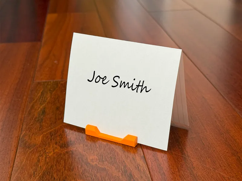 Holder for printed cards