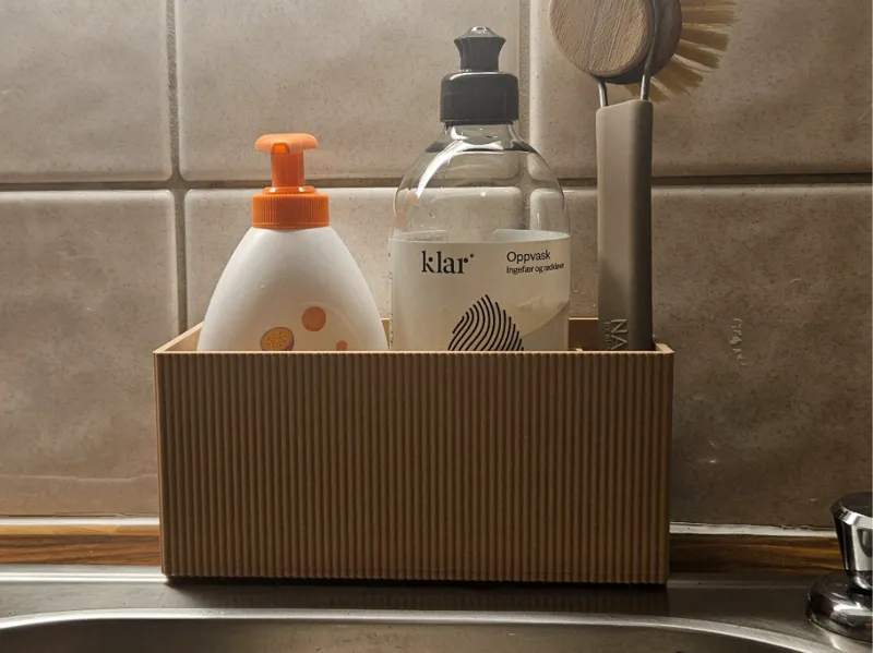 Kitchen sink organizer heightened 