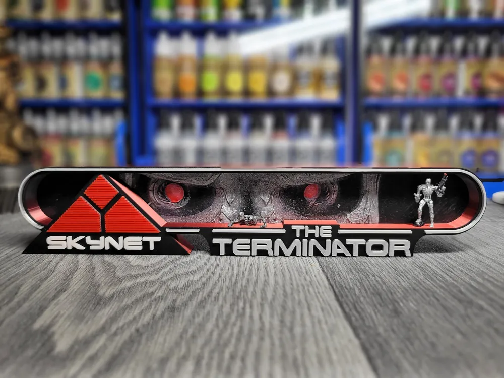The Terminator movie sign logo - Free 3D Print Model - MakerWorld
