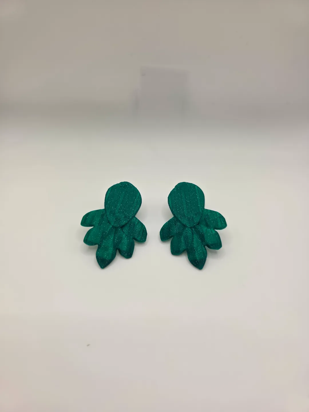 Emerald Bloom Earring view 2