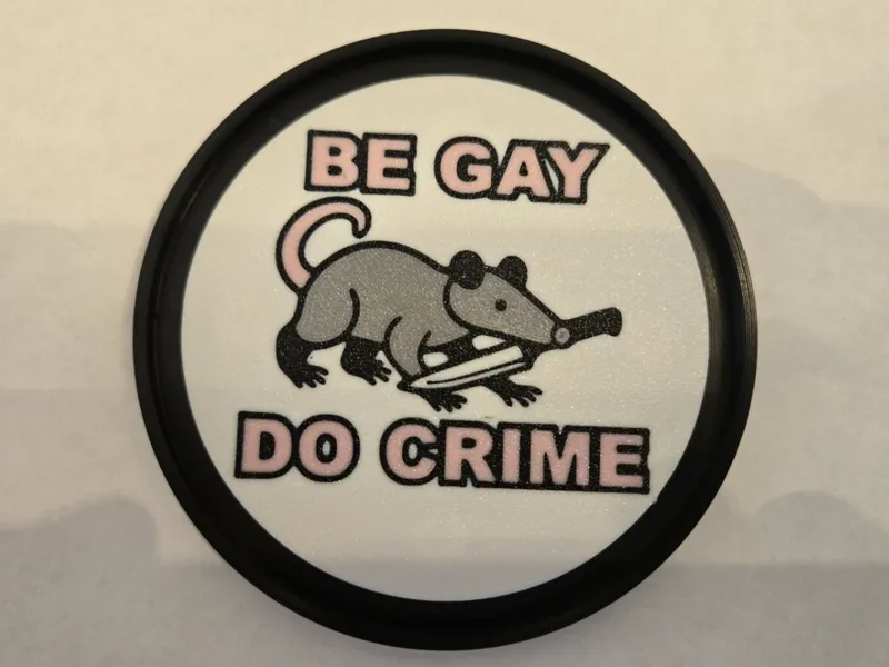 "Be Gay, Do Crime" Coaster