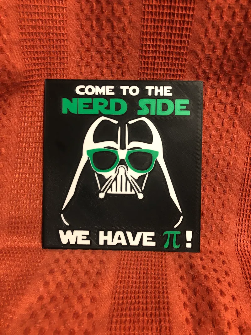 Funny Pi Day Vader Sign