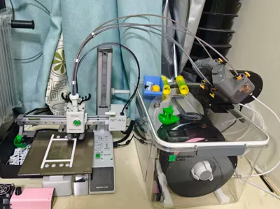 AMSlite filament enclosure dust-proof modification