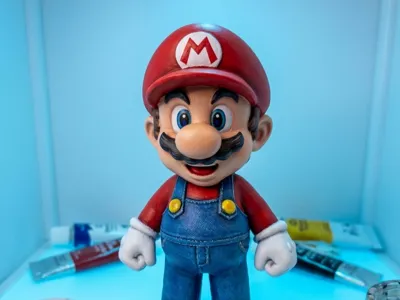 SUPER MARIO chibi to color