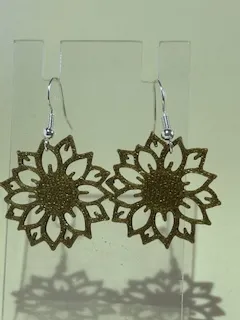 Sunflower Earrings view 2
