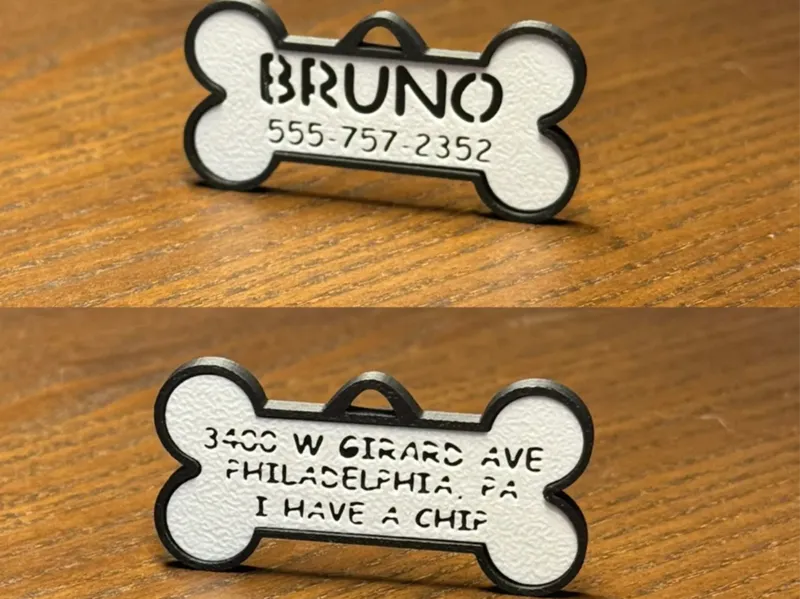 Custom Pet Tag, Dogs & Cats - 3 sizes, No AMS