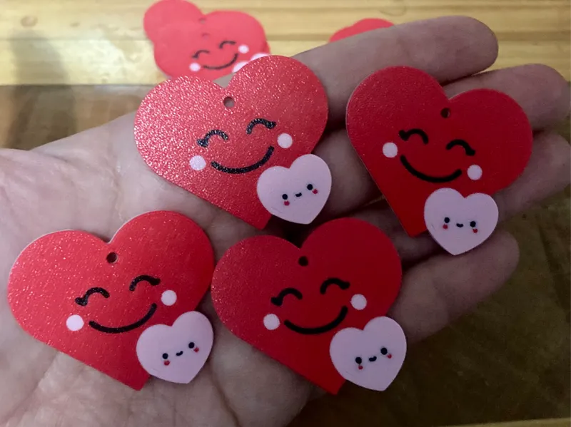 Llavero corazón mamá y corazón hijo