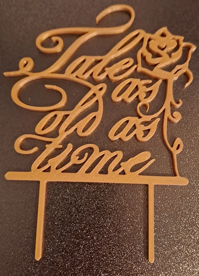 tale as old as time cake topper
