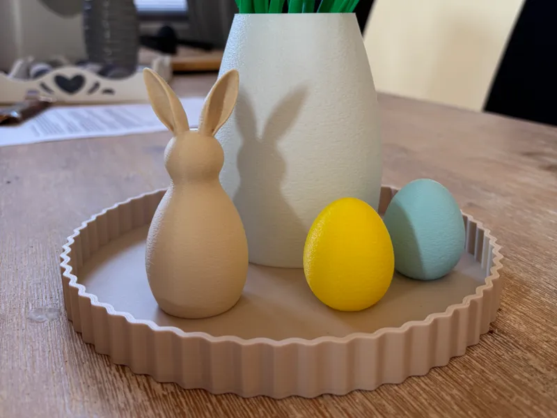 Dekorativer Osterhase Osterdeko