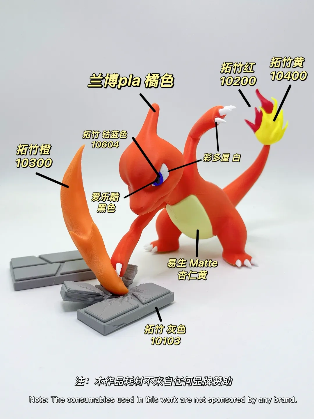 Miniatura 3 do modelo 3D Charmeleon宝可梦005火恐龙 无AMS攻击姿势劈开