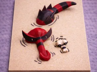 Krookodile under the sand 3D