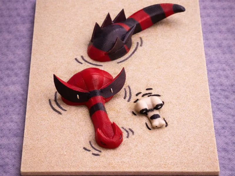 Krookodile under the sand 3D