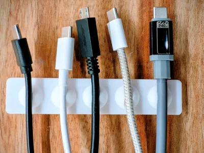 5 cable holders for phone cables
