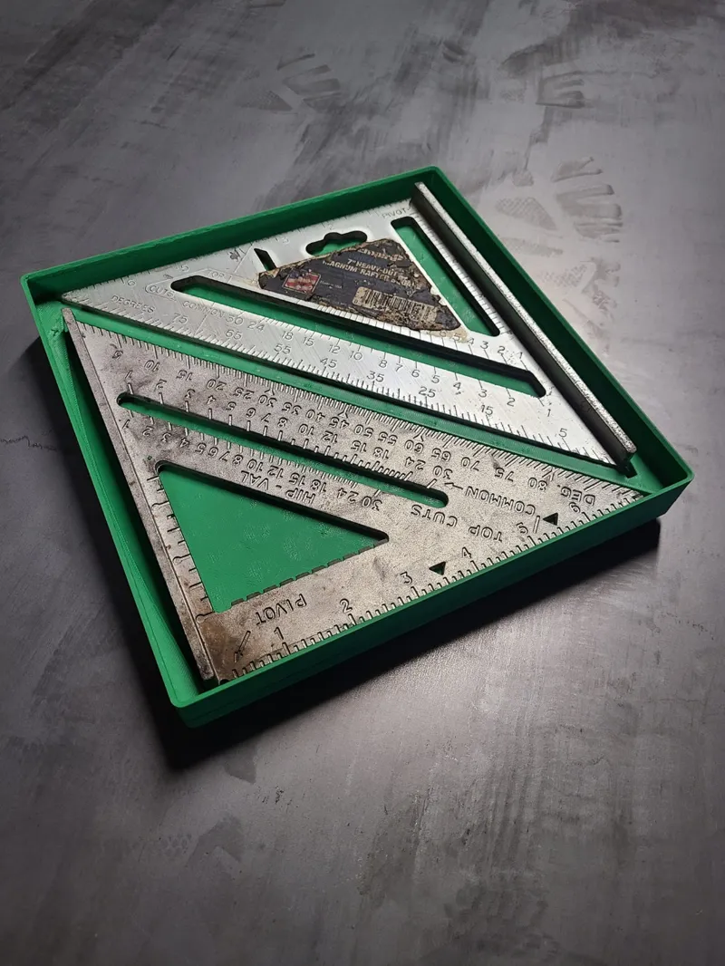 Gridfinity stackable dual speed square bin