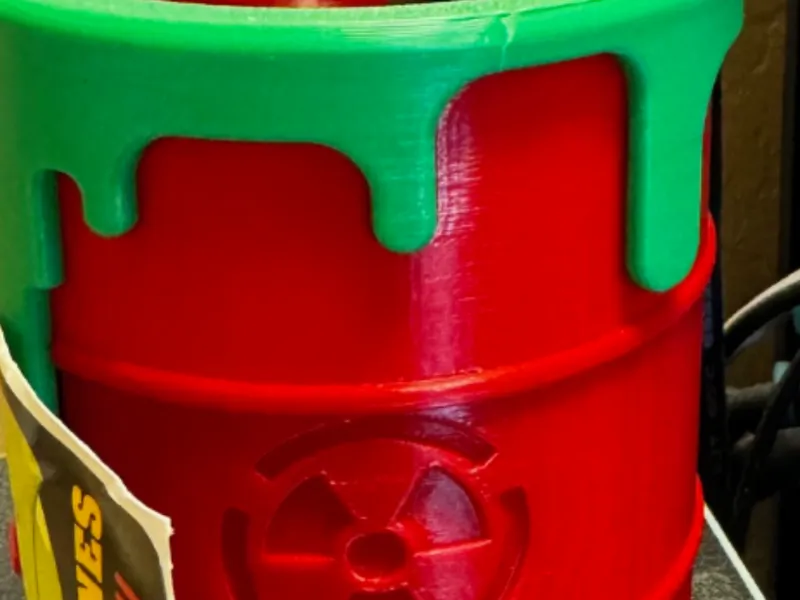 Radiation Sticker dispenser and pen cup
