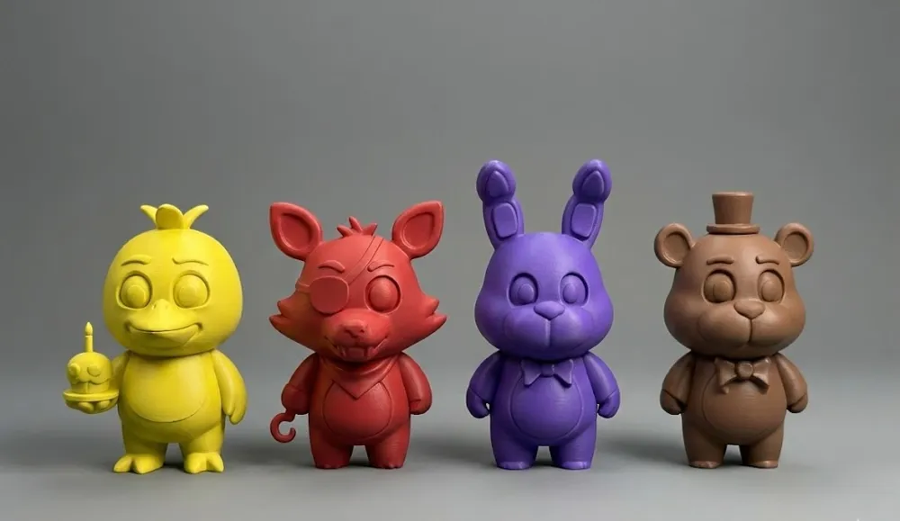 Cute mini FNAF (Five Nights at Freddy’s) - Free 3D Print Model - MakerWorld