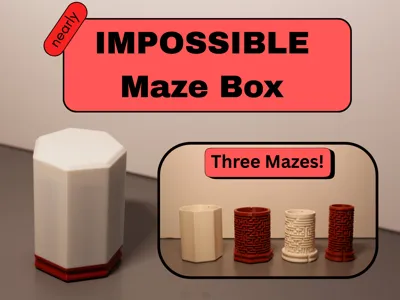 NEARLY IMPOSSIBLE Maze Puzzle Box Fidget