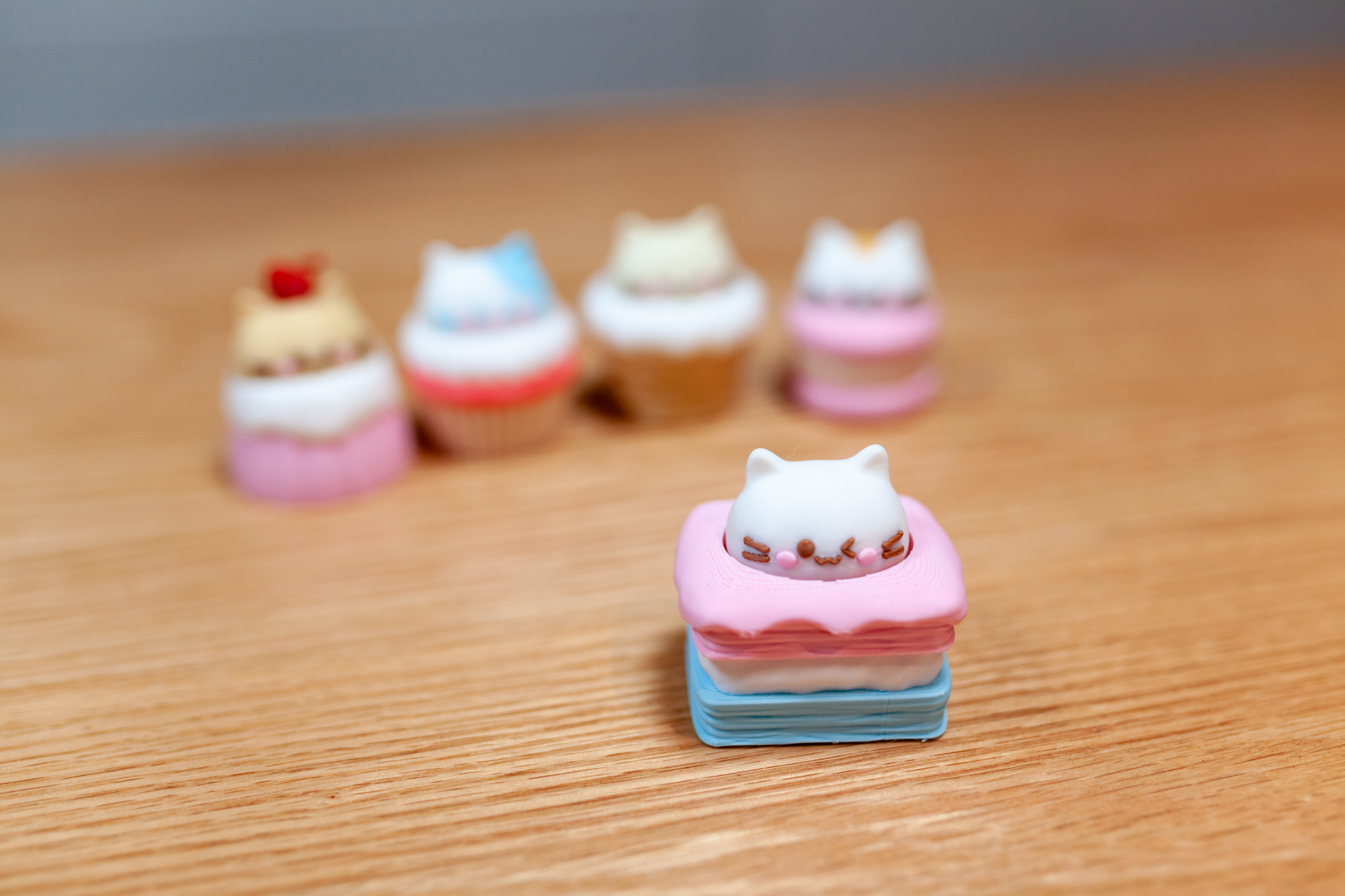 Miniatura 8 do modelo 3D 猫猫头甜品按压器｜解压小玩具｜治愈系桌面摆件