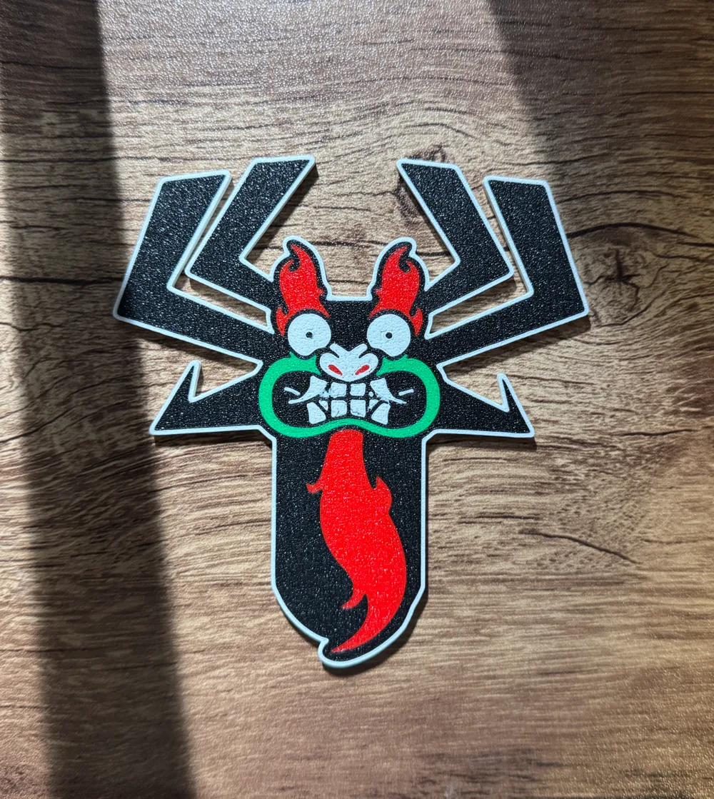 Aku Samurai Jack Magnet (8x3mm magnets) - Free 3D Print Model