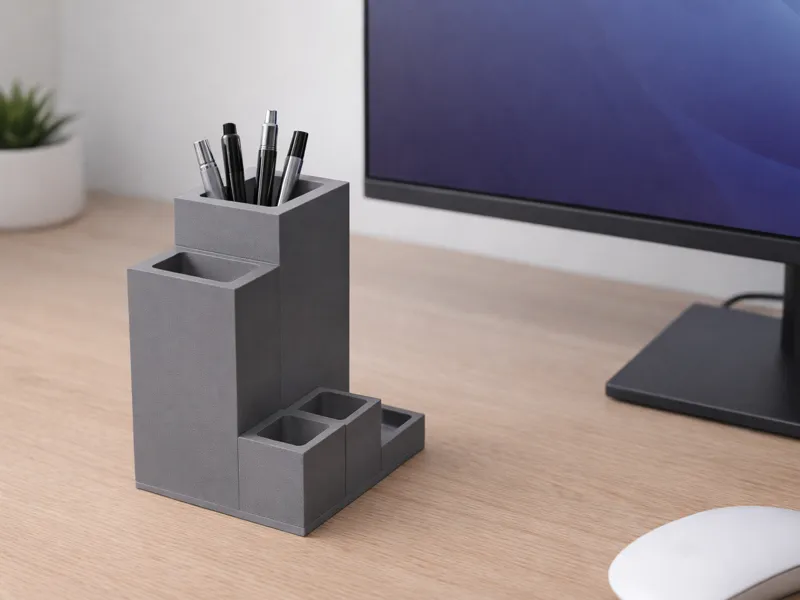 Minimal Desk Organizer – Modular Accessory Holder 