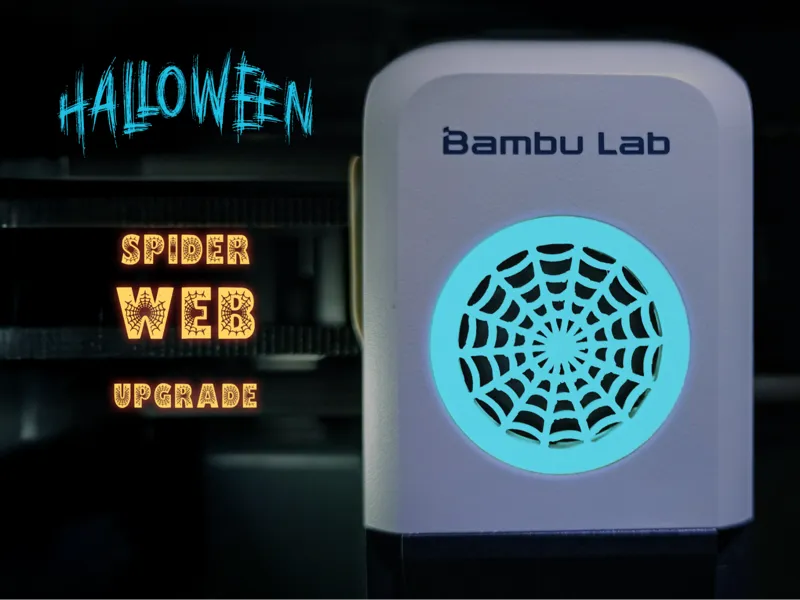 X1C - P1S/P Toolhead fan cover - Spider web