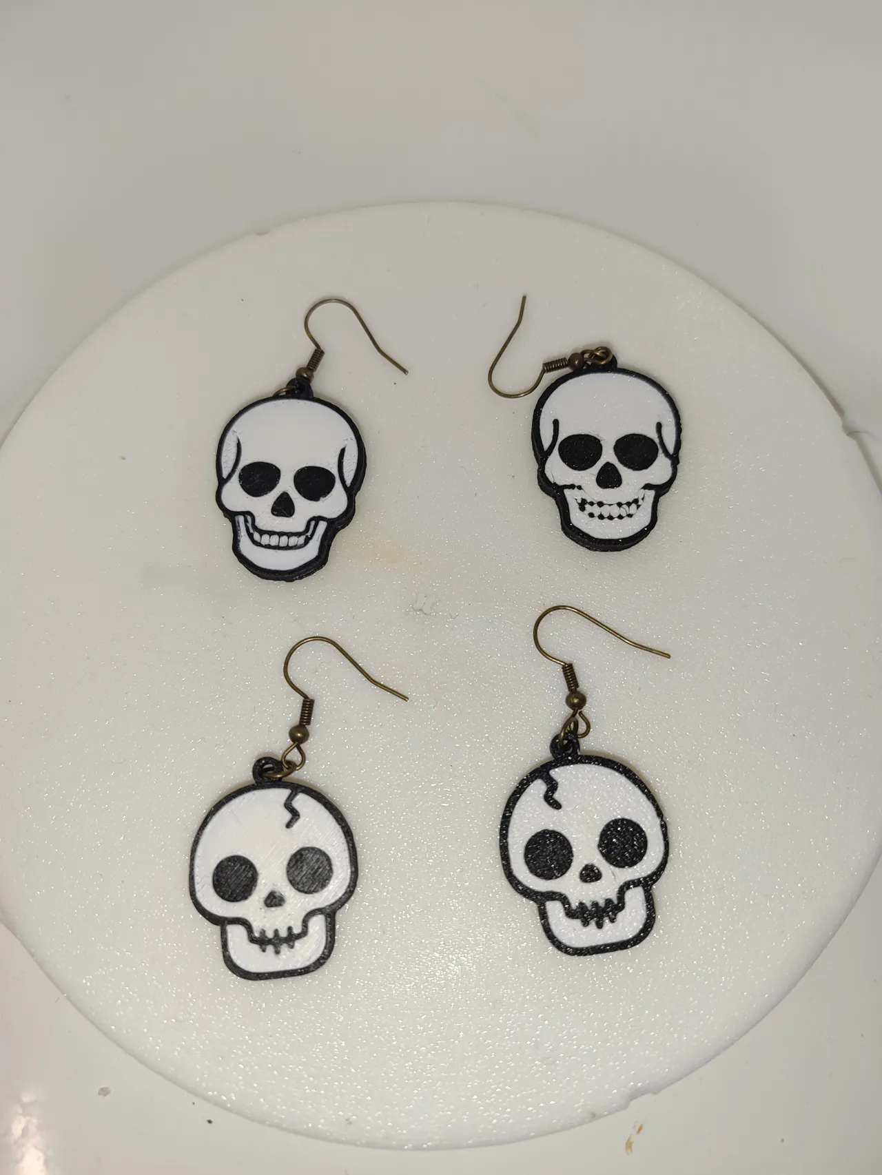Pendientes calavera esqueleto view 3