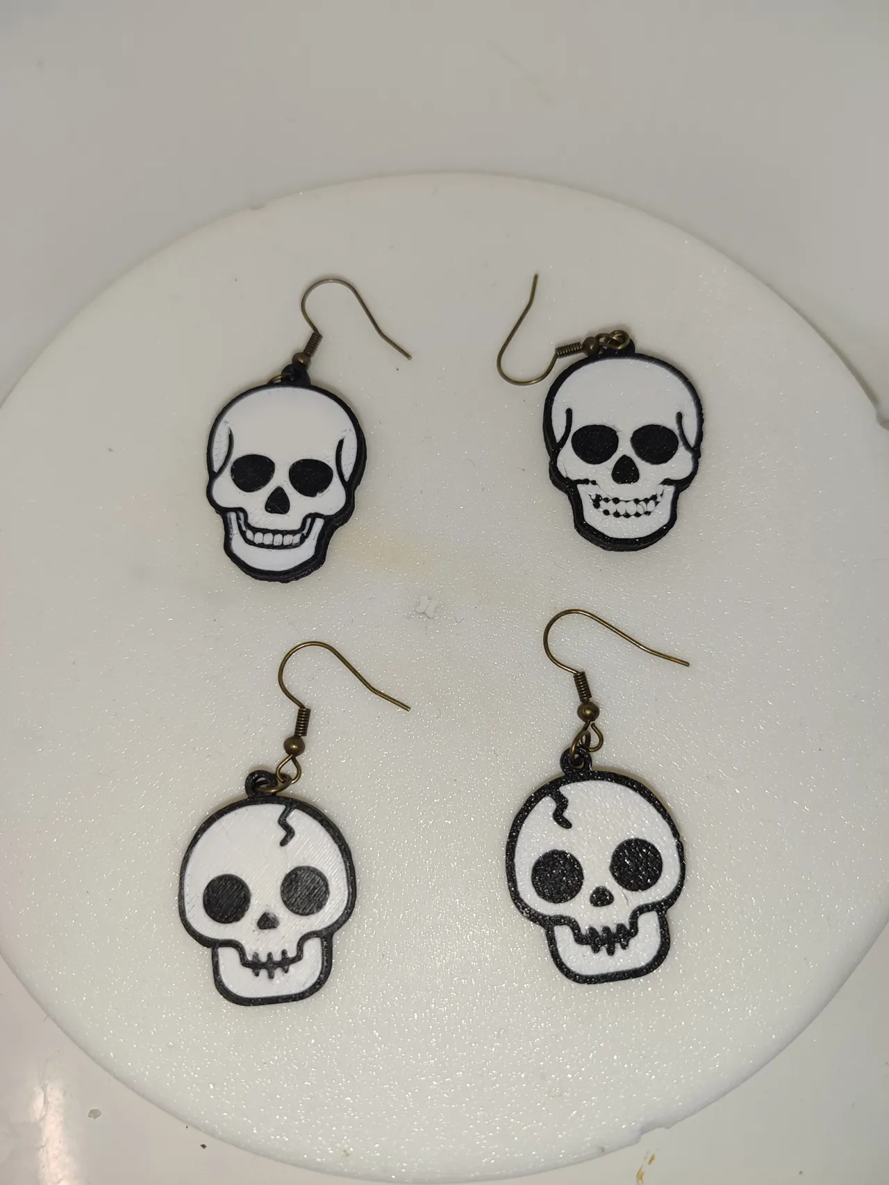 Pendientes calavera esqueleto view 2