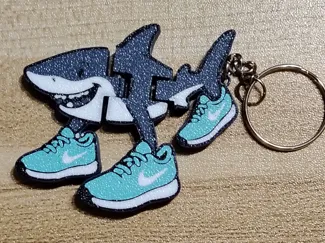 Brainrot - Tralalero Tralala Flexi Keychain