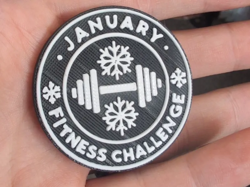 January Fitness Challenge Coin